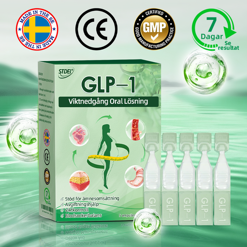 STDEI® GLP-1 Viktnedgång Oral Lösning - 🎉 En dos varannan dag – synliga resultat inom 7 dagar👩⚕️Lämplig för fetma, hjärt-kärlsjukdomar, diabetes, sömnapné, högt kolesterol och höga blodfetter, ledproblem med mera