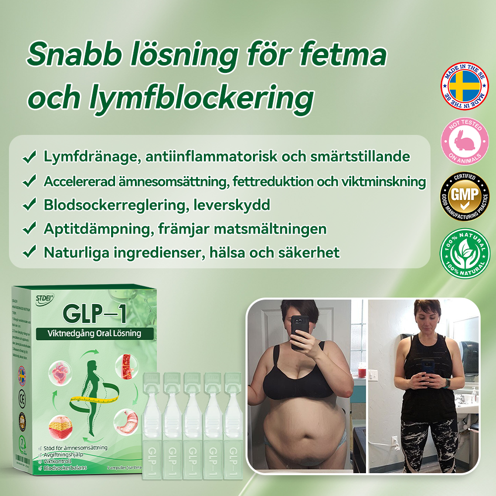 Total hälsa börjar här 🇸🇪 𝐒𝐓𝐃𝐄𝐈® 𝐆𝐋𝐏-𝟏 Ampull-droppar för viktminskning och häls förbättring 💪