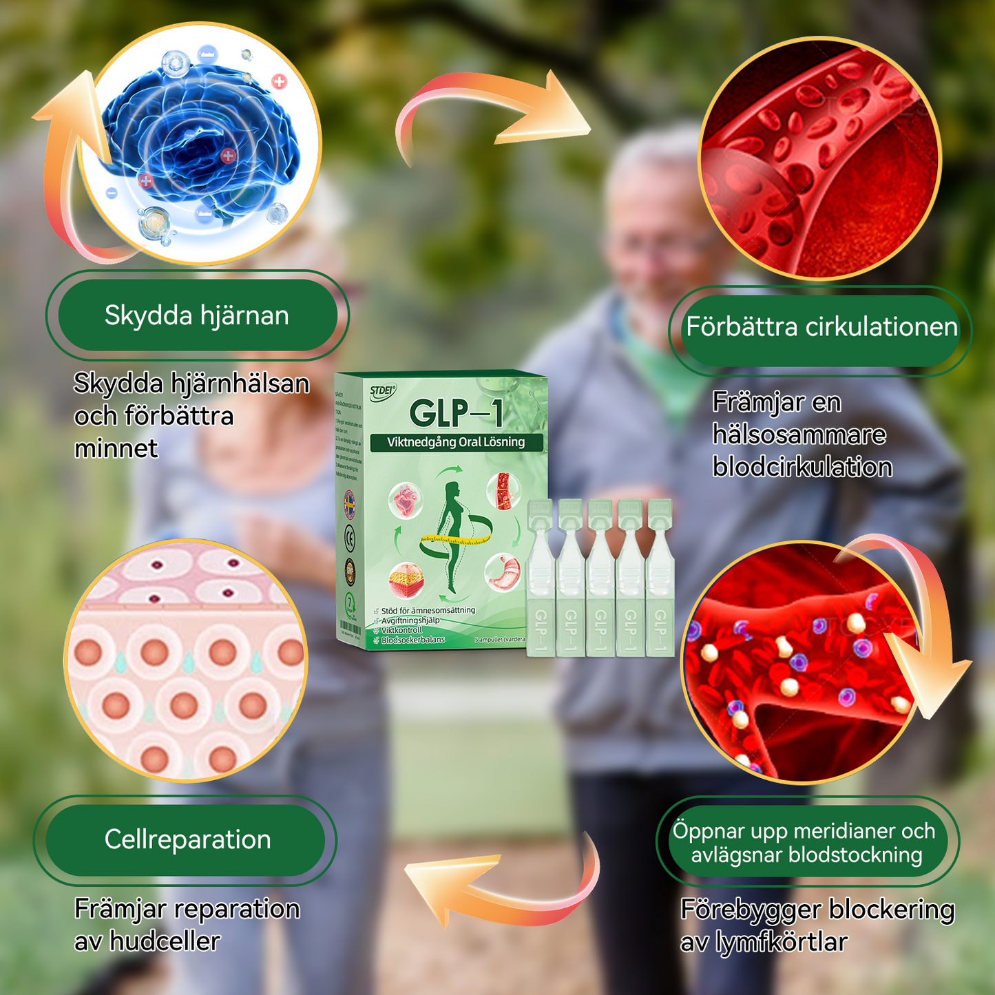 STDEI® GLP-1 Viktnedgång Oral Lösning - 🎉 En dos varannan dag – synliga resultat inom 7 dagar👩⚕️Lämplig för fetma, hjärt-kärlsjukdomar, diabetes, sömnapné, högt kolesterol och höga blodfetter, ledproblem med mera