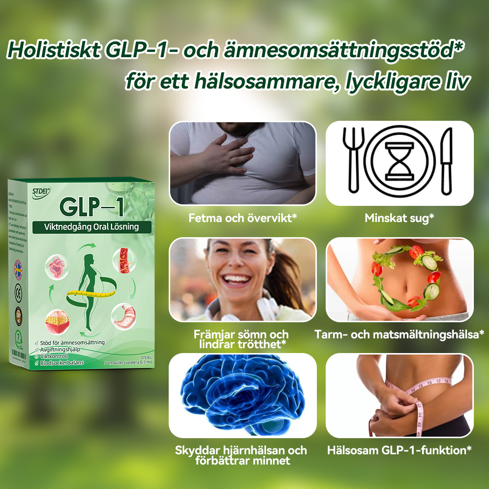 Total hälsa börjar här 🇸🇪 𝐒𝐓𝐃𝐄𝐈® 𝐆𝐋𝐏-𝟏 Ampull-droppar för viktminskning och häls förbättring🧨