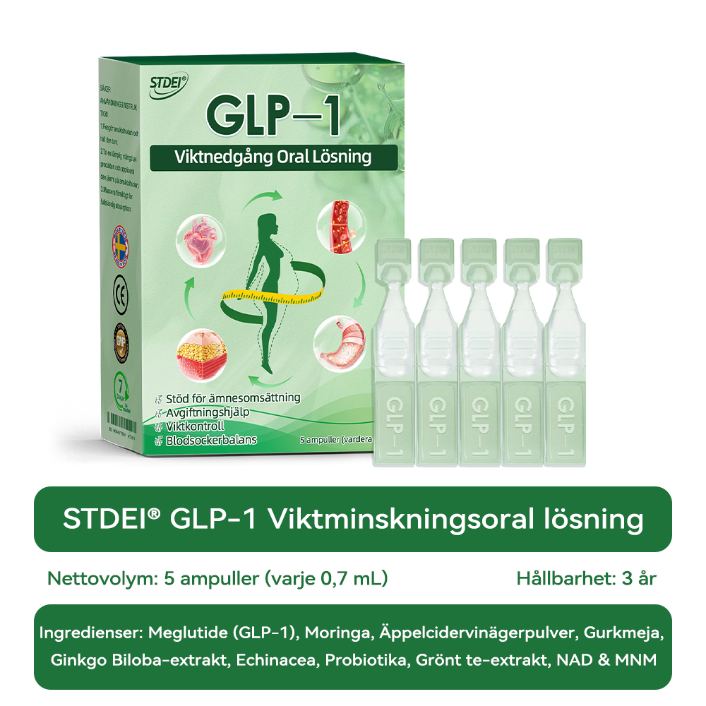 Total hälsa börjar här 🇸🇪 𝐒𝐓𝐃𝐄𝐈® 𝐆𝐋𝐏-𝟏 Ampull-droppar för viktminskning och häls förbättring 💪